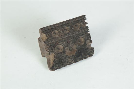 PRINTING BLOCK.  Indian  19th