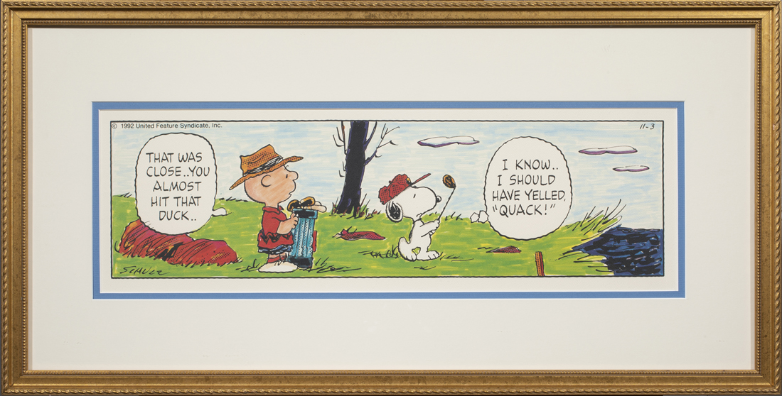 PRINTS, CHARLES SCHULZ (lot of 2)