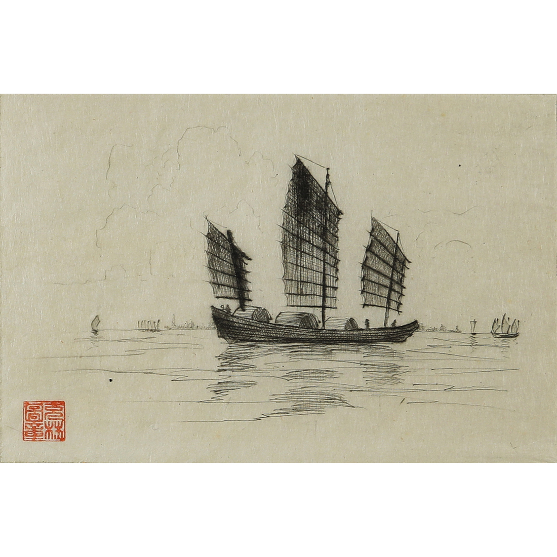 PRINTS, CHINESE SCHOOL (lot of 4)