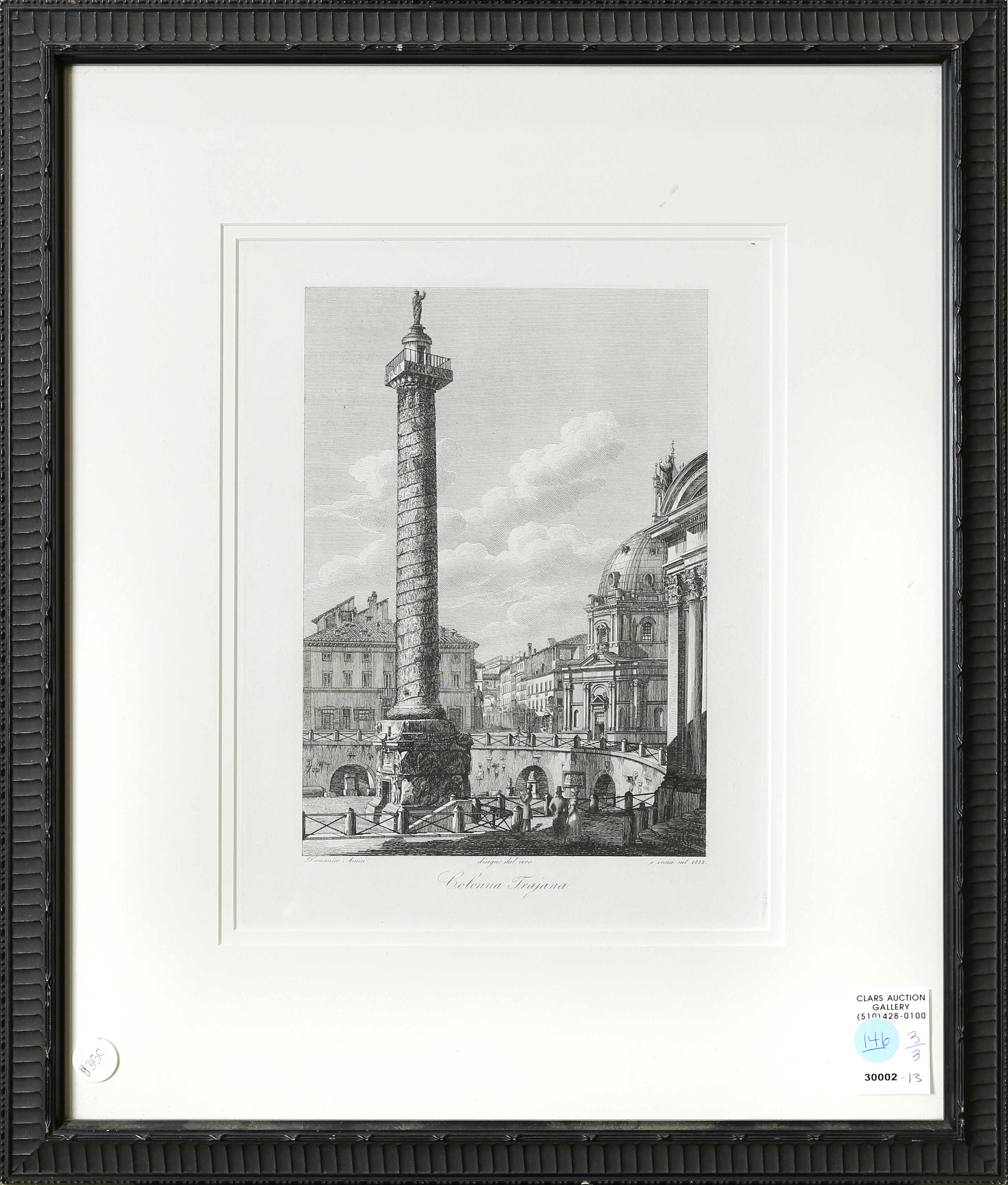 PRINTS, DOMENICO AMICI (lot of 3)