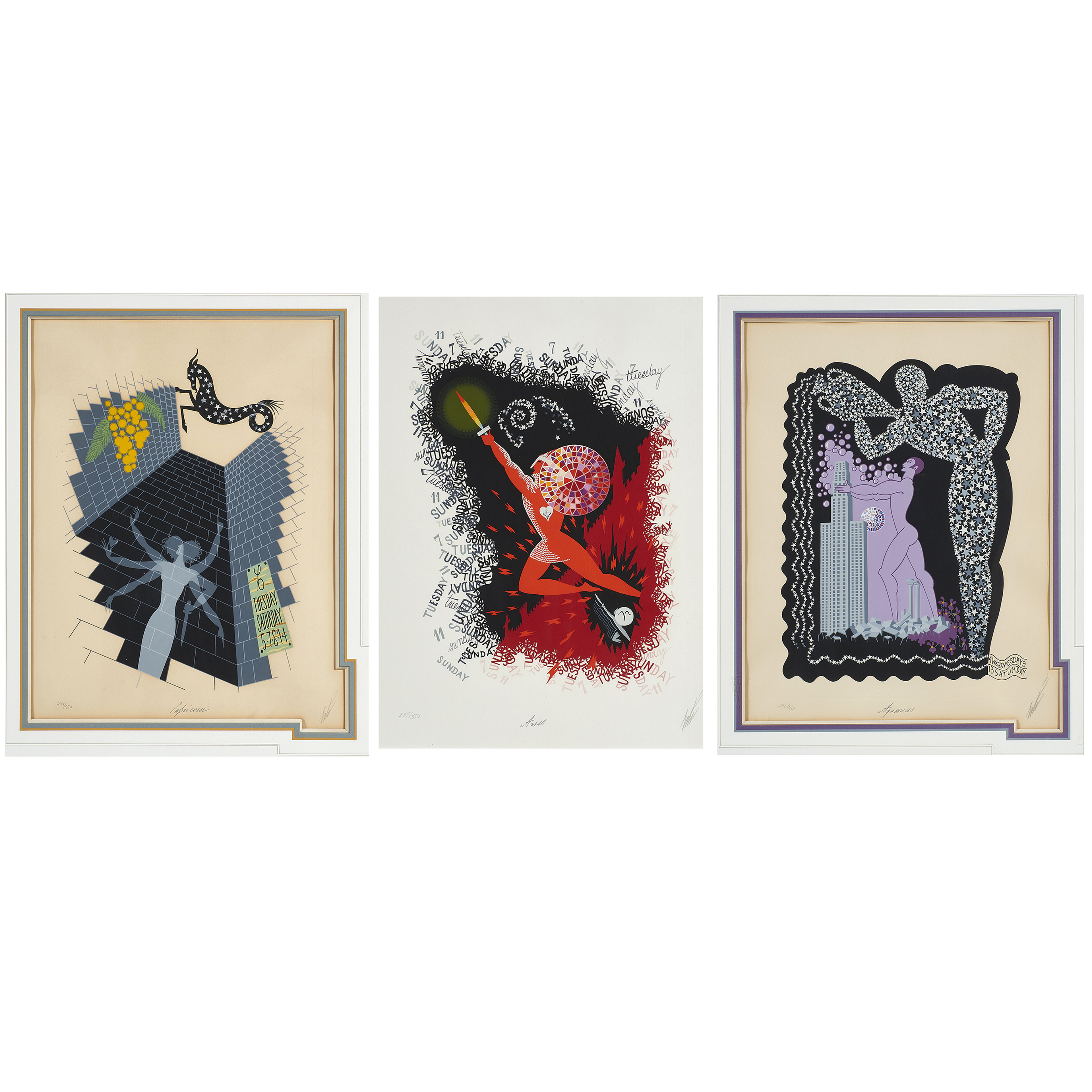 PRINTS, ERTE (lot of 3) Erte