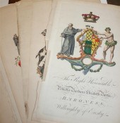 [Prints] Four English noble co