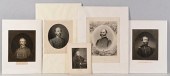 PRINTS OF 5 CIVIL WAR GENERALS