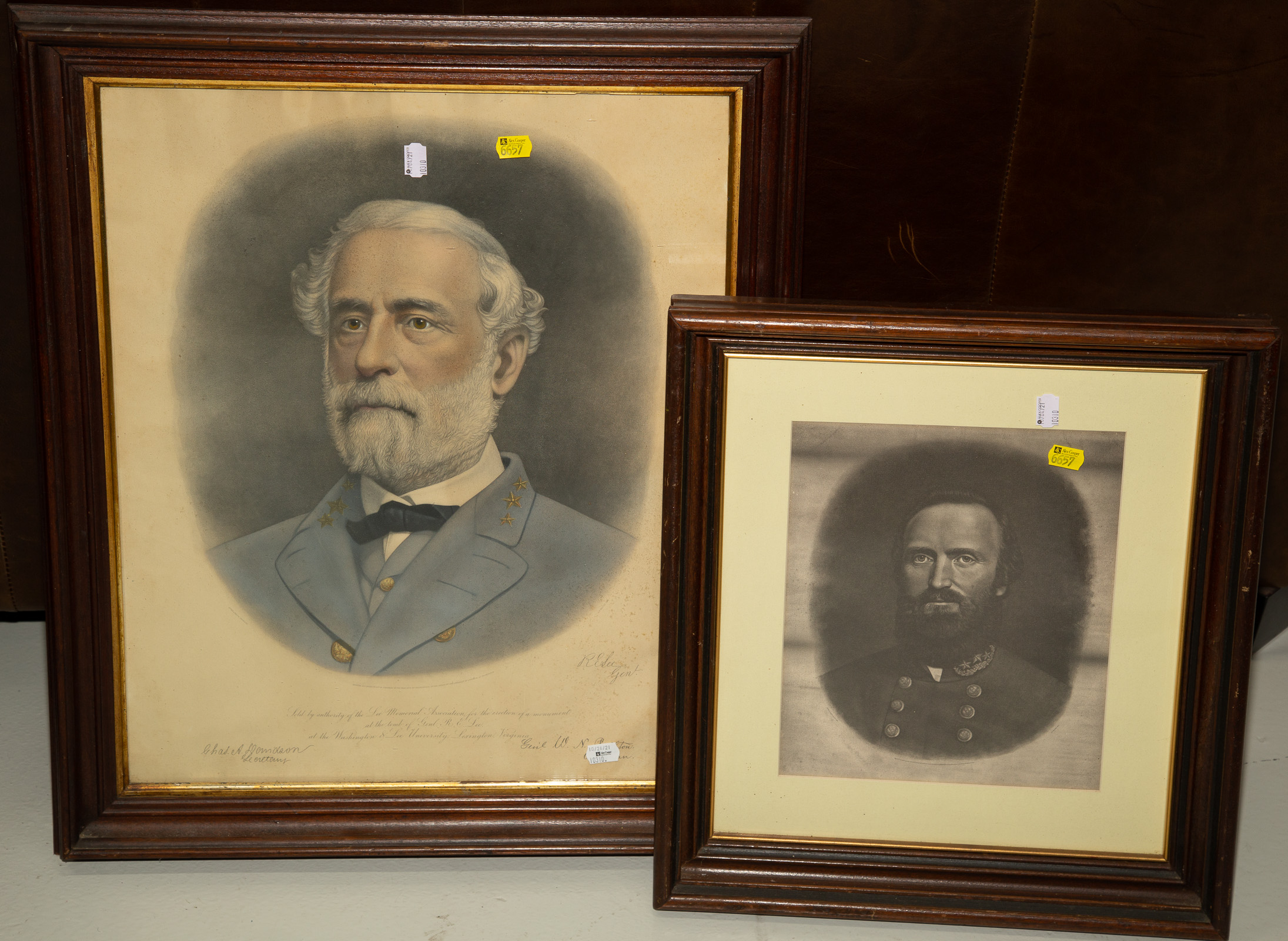 PRINTS OF ROBERT E. LEE & STONEWALL