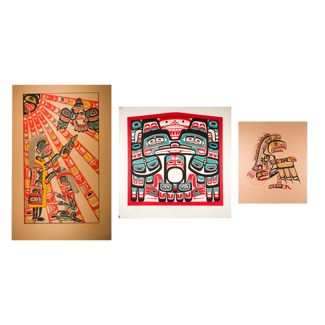 PRINTS, TONY HUNT (lot of 3) Tony
