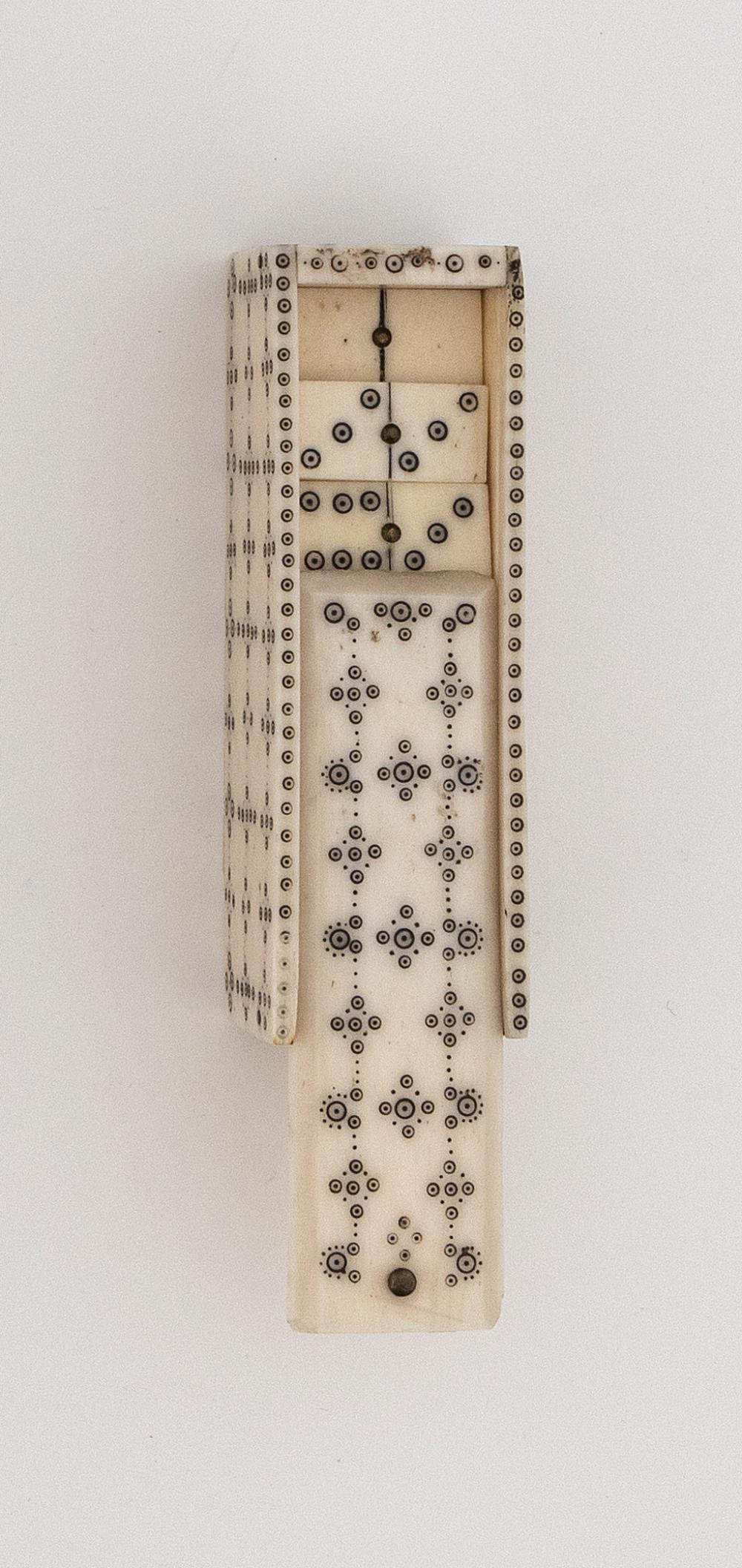 PRISONER-OF-WAR BONE GAMES BOX,