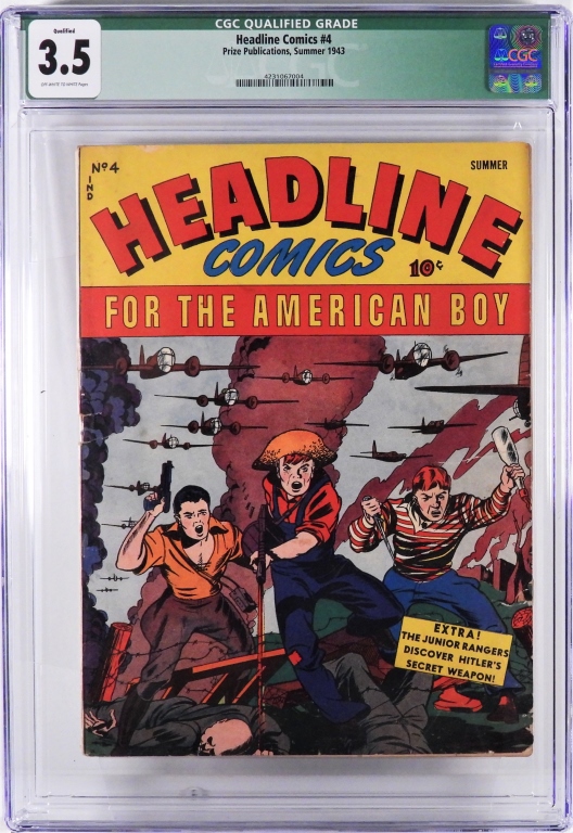 PRIZE PUB. HEADLINE COMICS #4 CGC