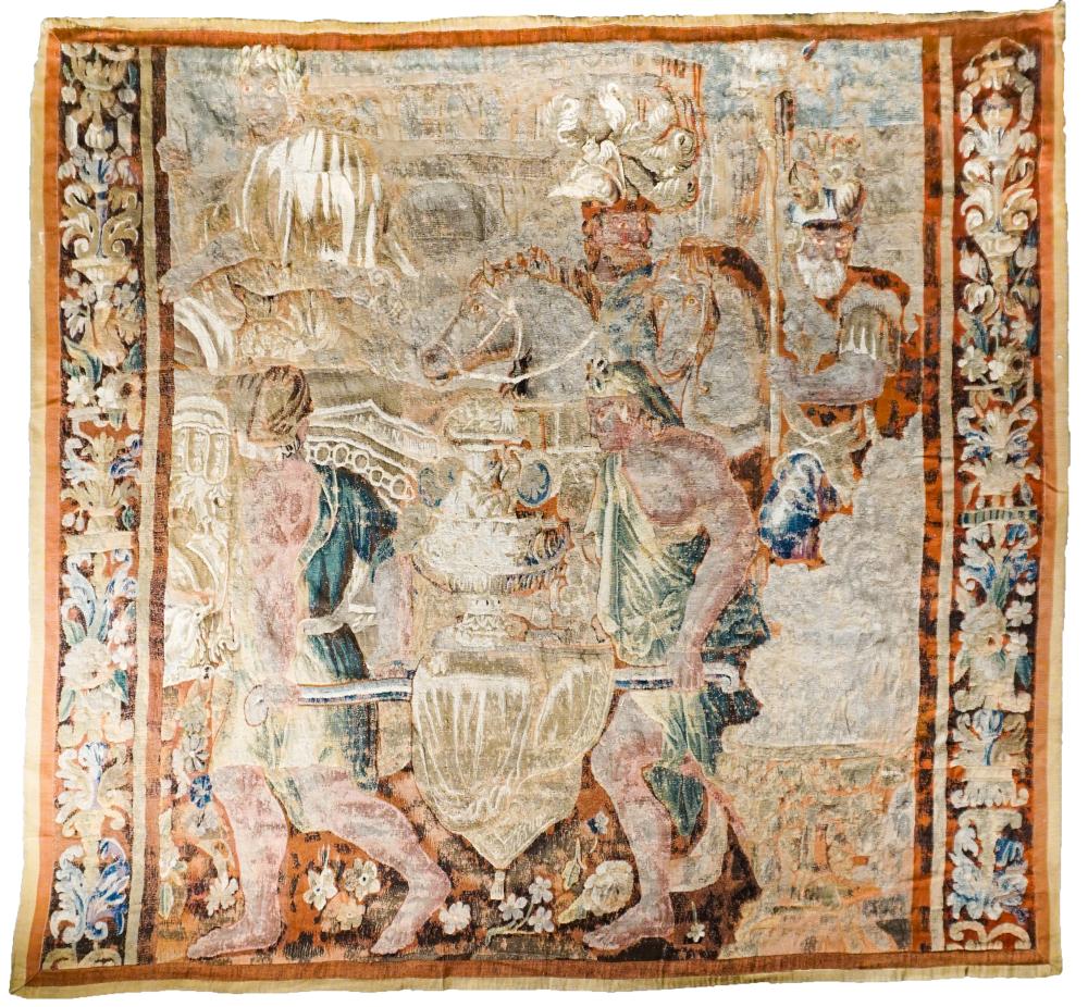 PROBABLY BRUSSELS TAPESTRY FRAGMENT