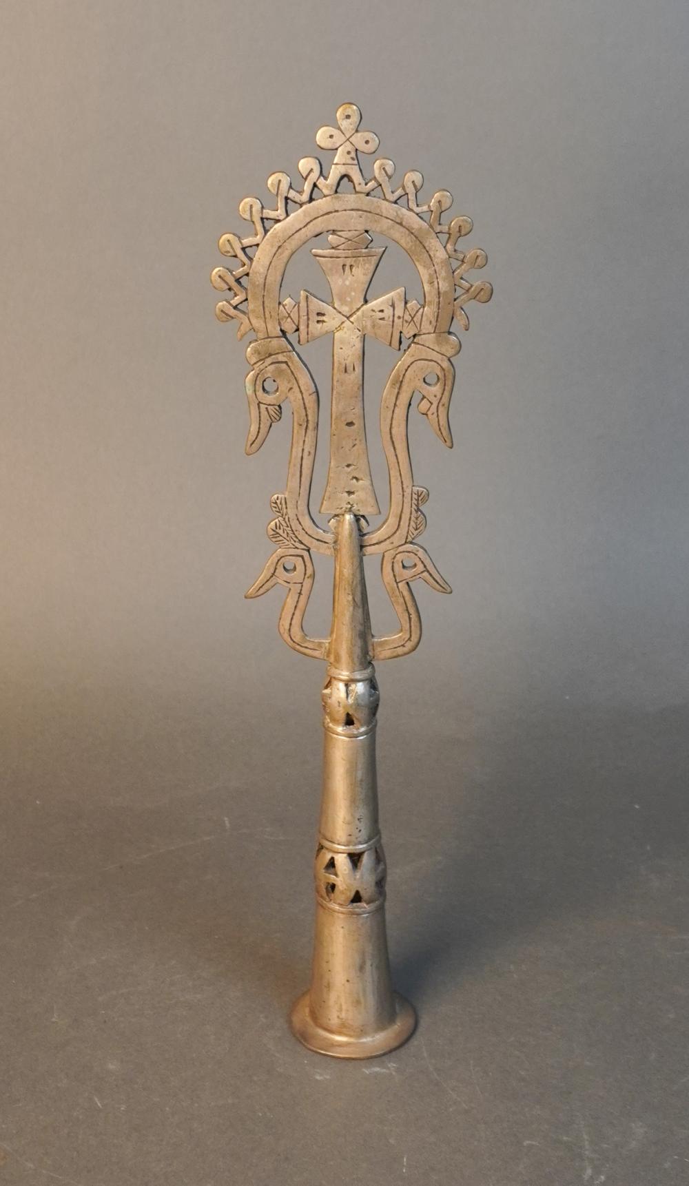PROBABLY COPTIC WHITE METAL ALLOY