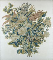 PROBABLY FRENCH SILK FLORAL SP