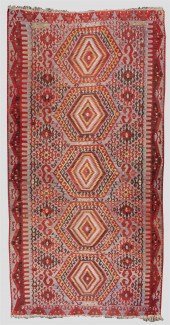 PROBABLY TURKISH KELIM WOOL RU