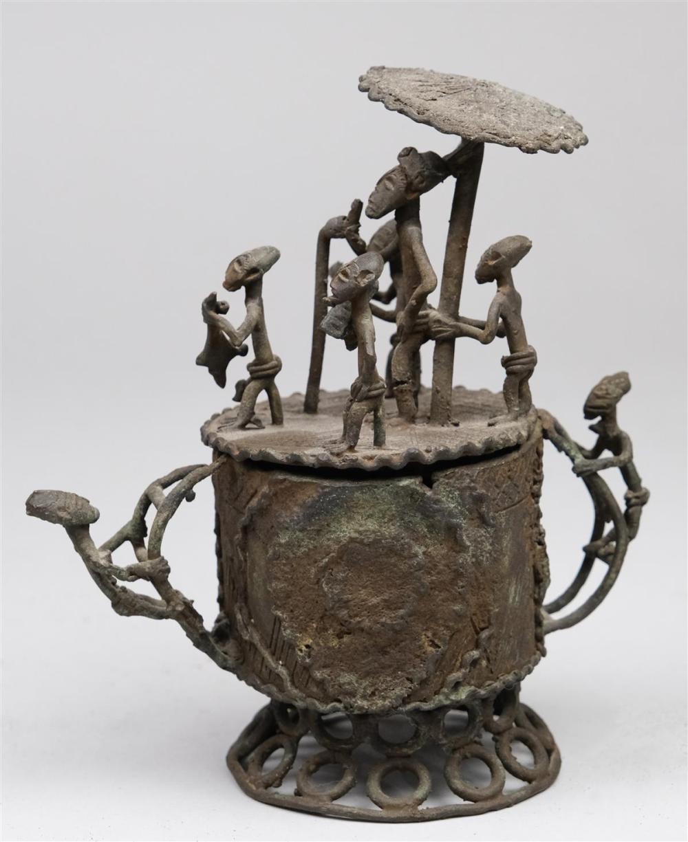 PROBABLY YORUBA BRONZE SCULPTURAL