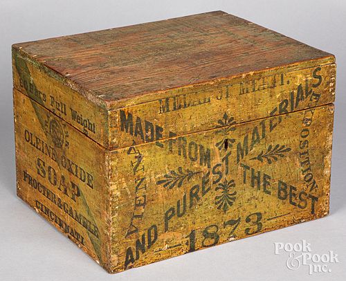 PROCTOR AND GAMBLE STENCILED WOOD