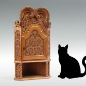 PROFUSELY CARVED CORNER HANGIN