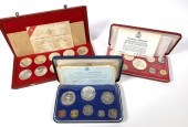 PROOF SETS BARBADOS, BAHAMAS,