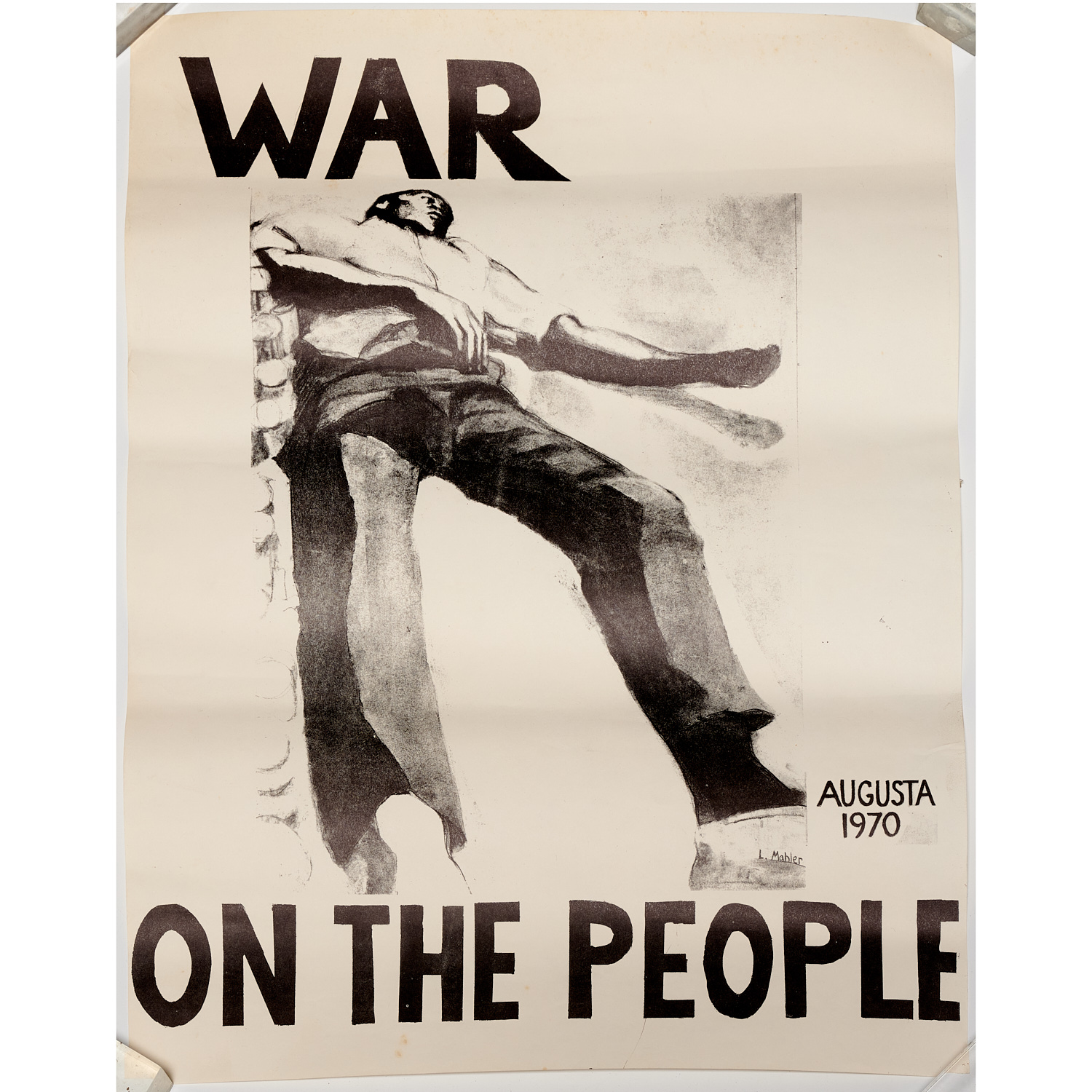 PROTEST POSTER, "WAR ON THE