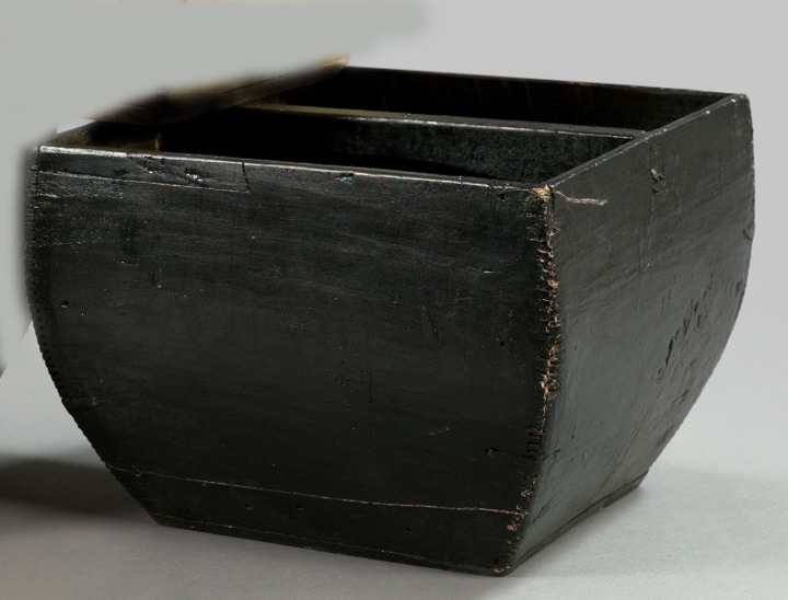 Provincial Black-Painted Wooden