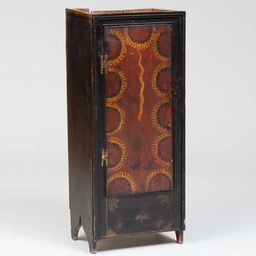 PROVINCIAL EBONIZED AND PAINTED