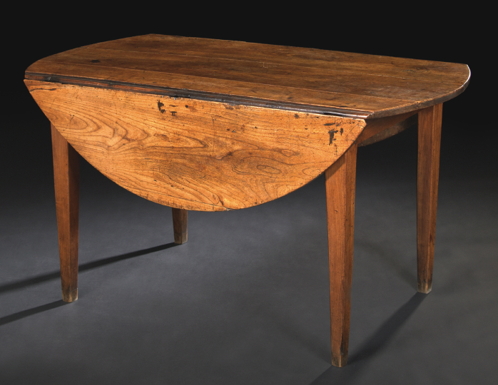 Provincial Elm Drop-Leaf Table, 