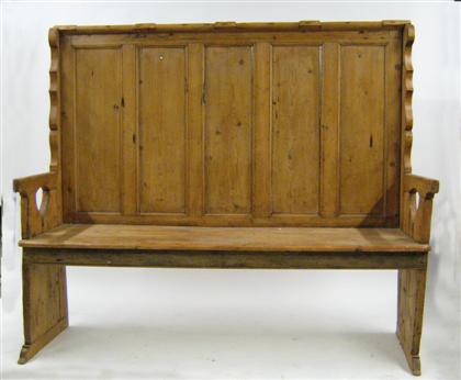 Provincial English pine settle   