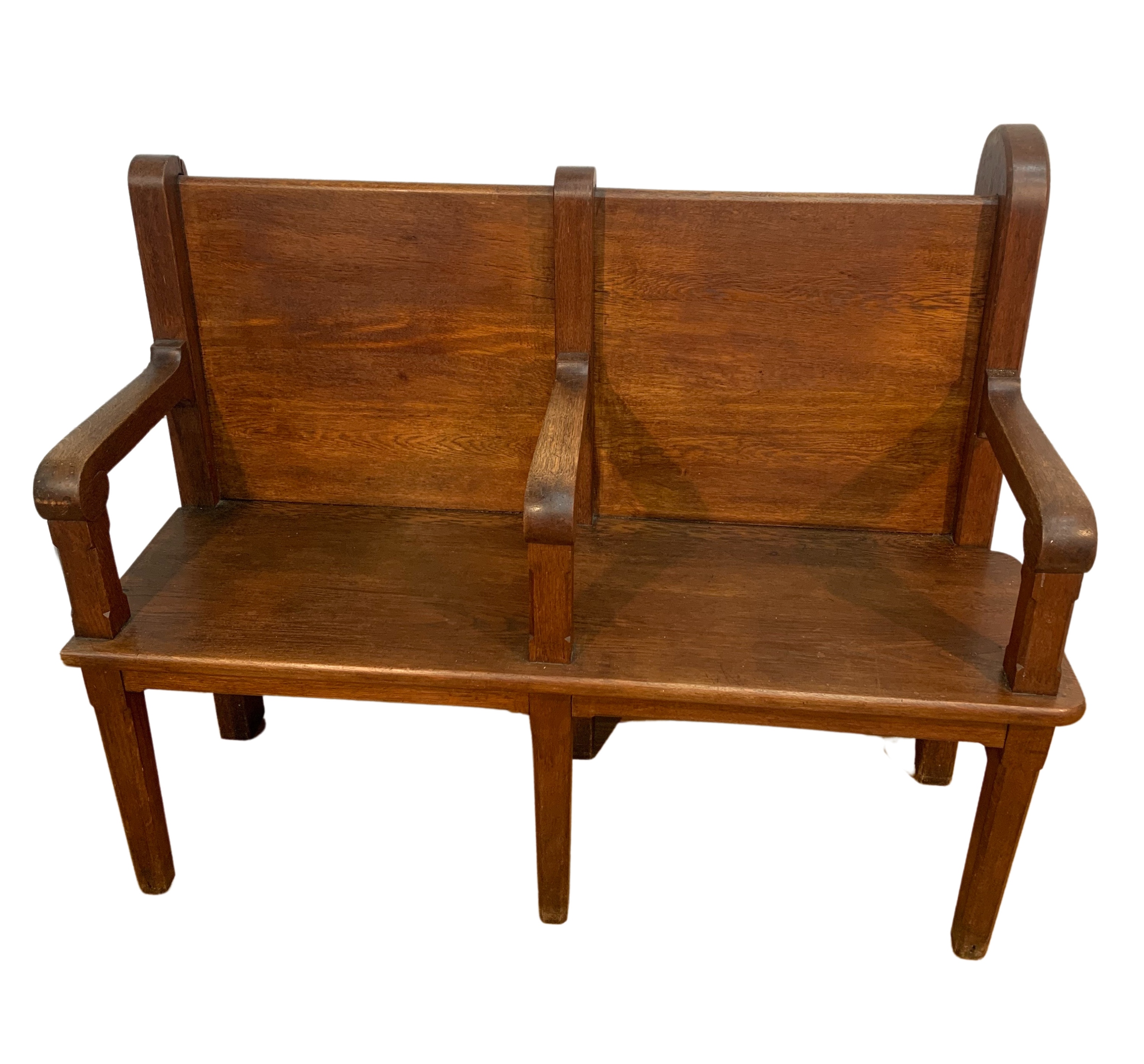 PROVINCIAL FRENCH OAK CHURCH PEW