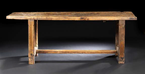 Provincial Fruitwood and Oak Table,