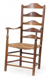 PROVINCIAL FRUITWOOD LADDER-BA