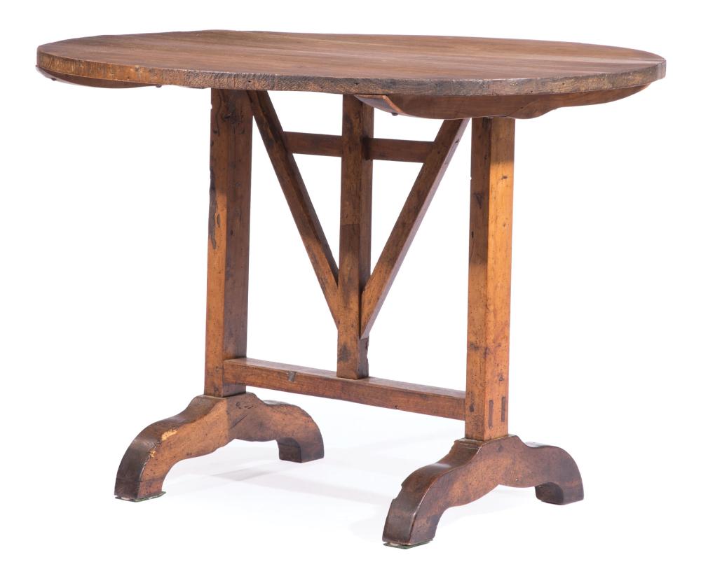 PROVINCIAL FRUITWOOD TILT-TOP