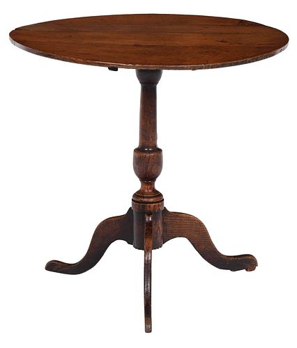 PROVINCIAL GEORGIAN OAK TILT TOP