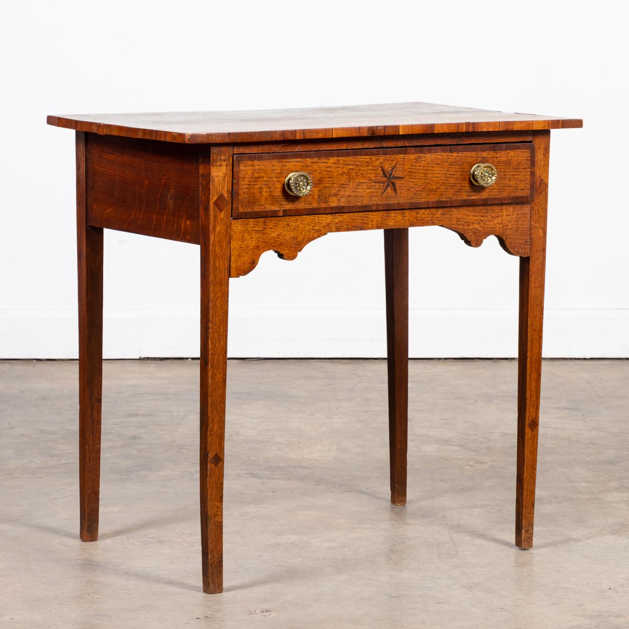 PROVINCIAL HEPPLEWHITE INLAID OAK