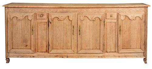 PROVINCIAL LOUIS XV CARVED OAK