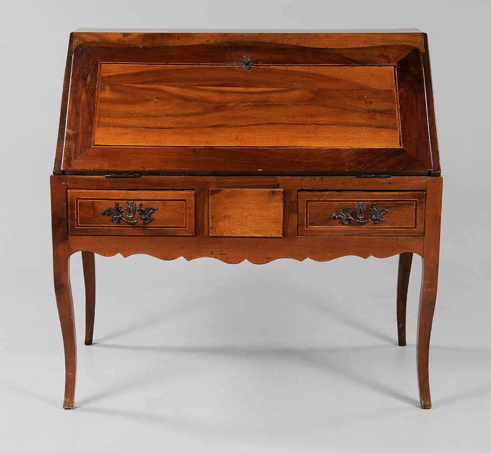 Provincial Louis XV Inlaid Walnut