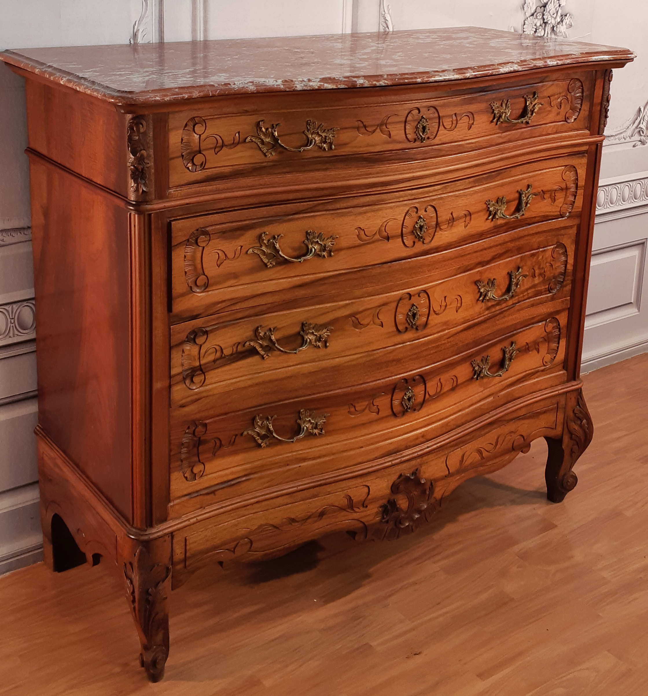 PROVINCIAL LOUIS XV STYLE CARVED