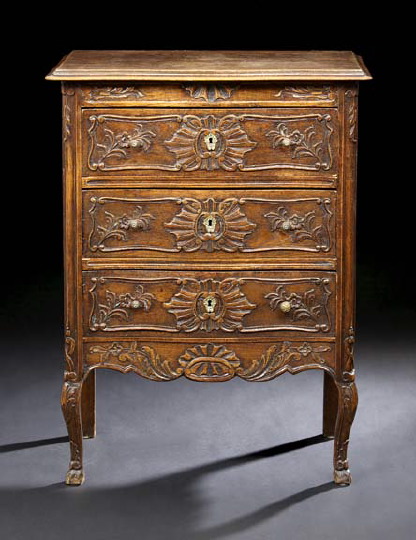Provincial Louis XV-Style Carved