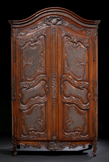 Provincial Louis XV-Style Fruitwood
