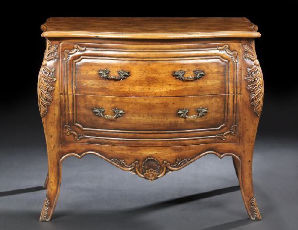 Provincial Louis XV-Style Fruitwood