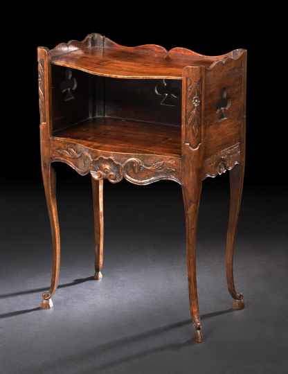 Provincial Louis XV-Style Fruitwood