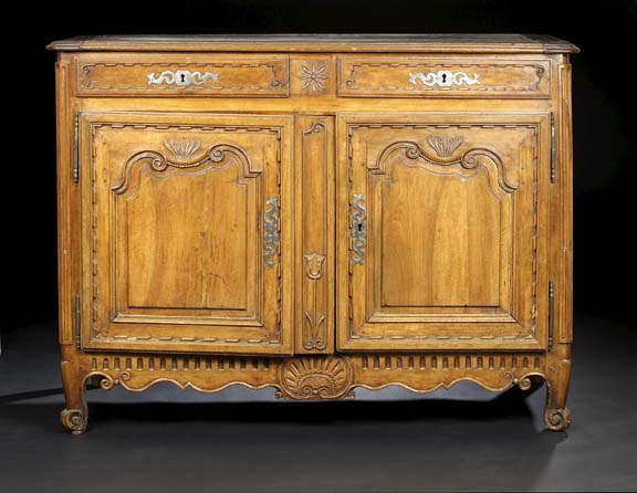 Provincial Louis XV-Style Oak and