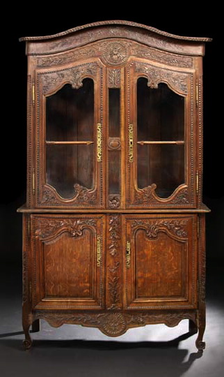 Provincial Louis XV-Style Oak
