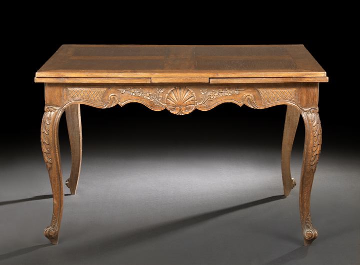 Provincial Louis XV-Style Oak
