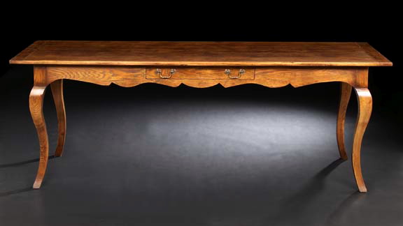 Provincial Louis XV-Style Oak