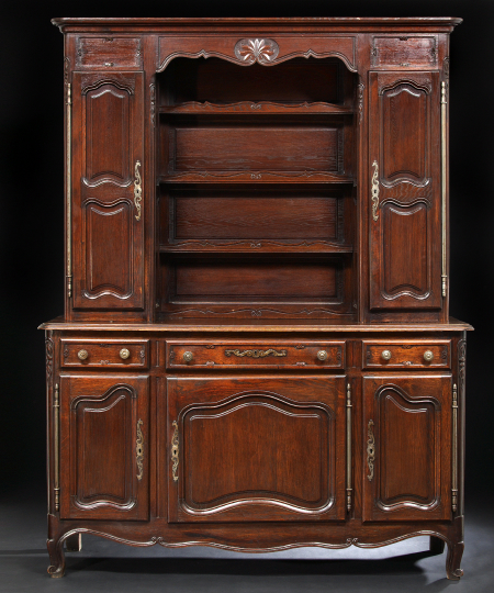 Provincial Louis XV-Style Oak
