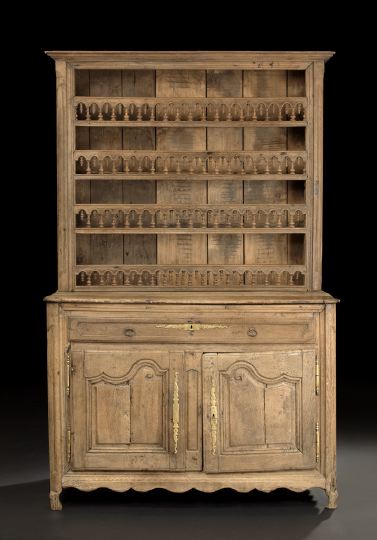 Provincial Louis XV-Style Oak