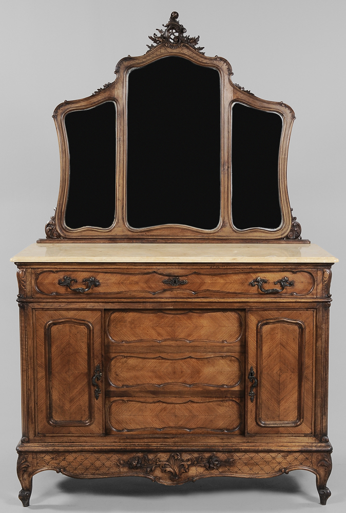 Provincial Louis XV Style Walnut