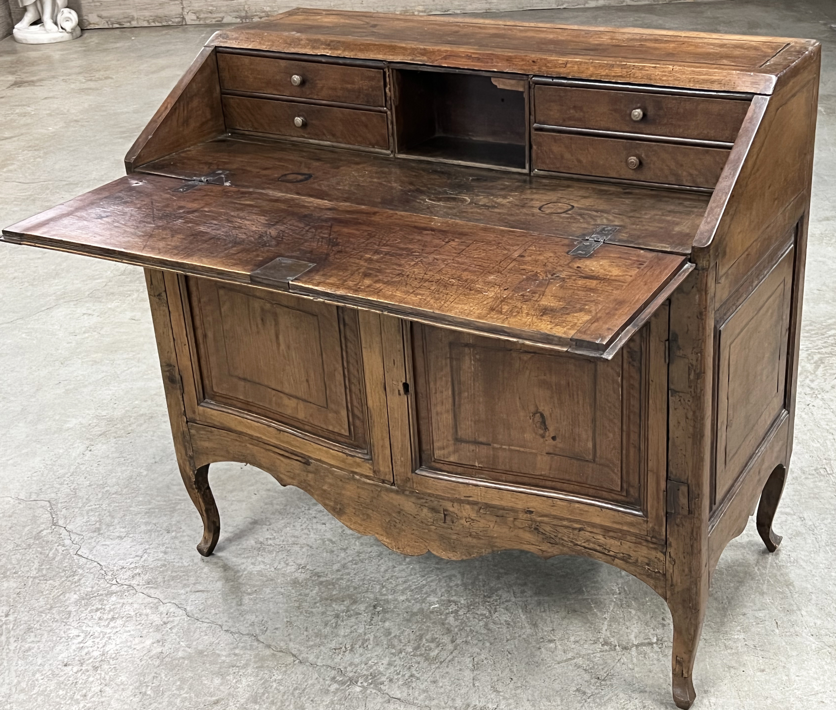 PROVINCIAL LOUIS XV STYLE WALNUT