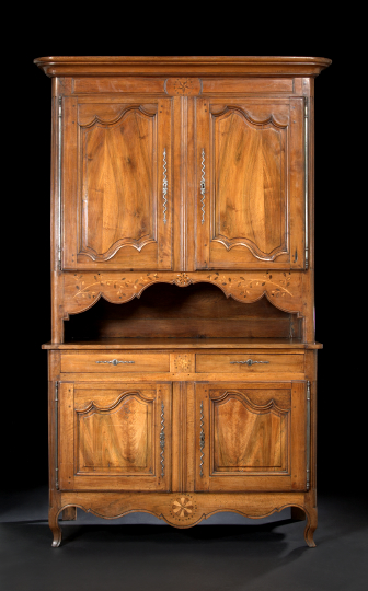 Provincial Louis XV Walnut Buffet a