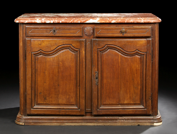 Provincial Oak and Marble-Top