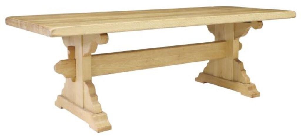 PROVINCIAL OAK REFECTORY TABLE,