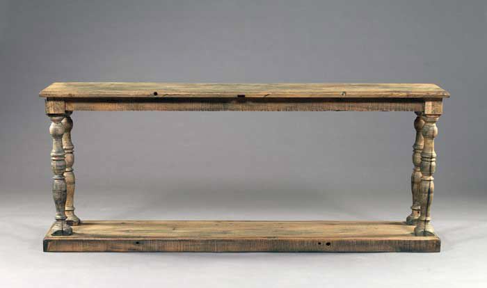 Provincial Oak Side Table,  the