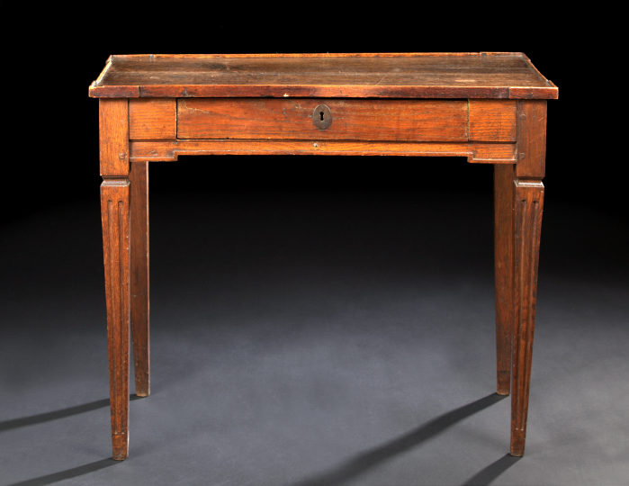 Provincial Oak Side Table,  third